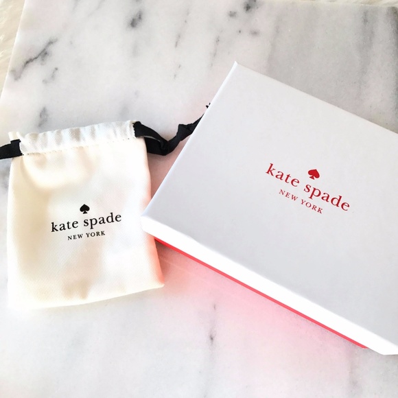 KATE SPADE ROSE GOLD GLITTER ROUND CUT - Picture 3 of 3